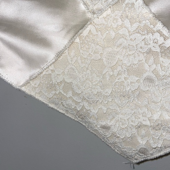 Altar'd state ladies lace satin strapless back tie shirt/top junior whimsy sz XS - Picture 4 of 7